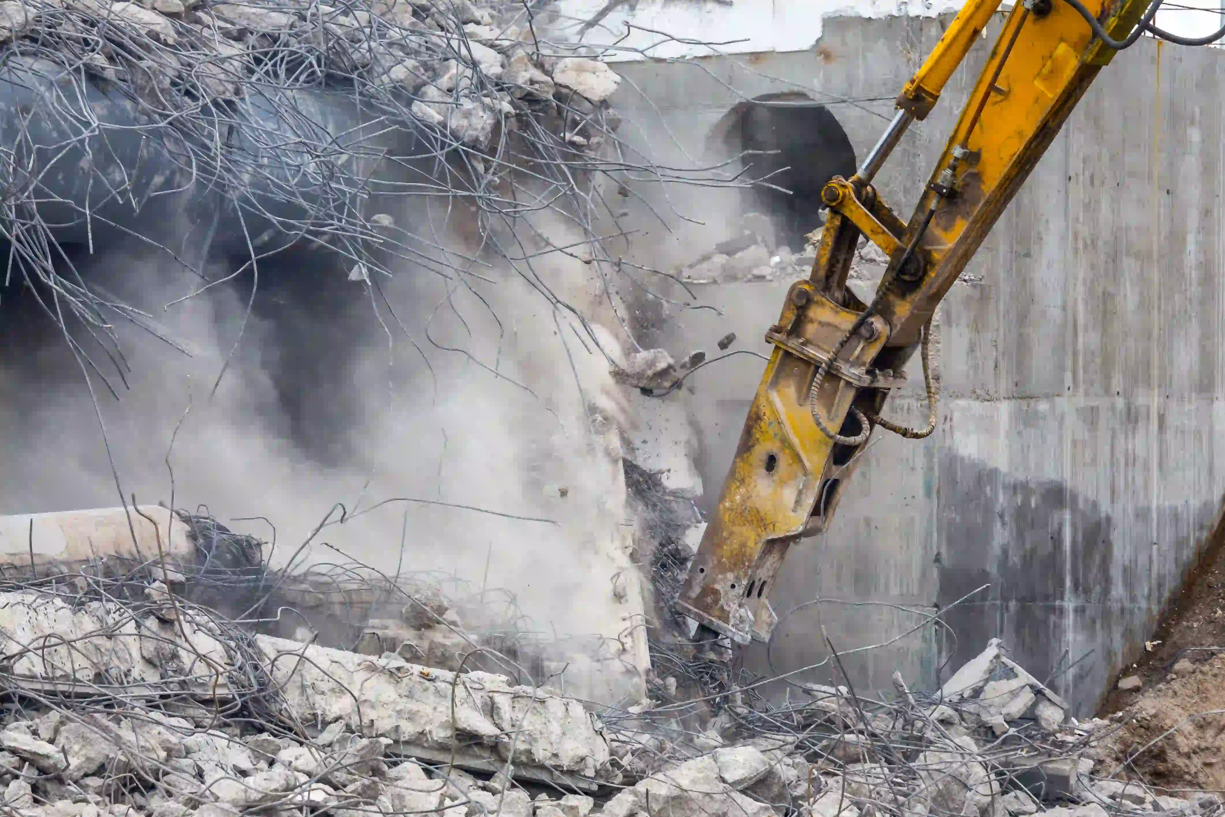 Professional partial demolition of concrete structures in New Jersey by Antilus Construction