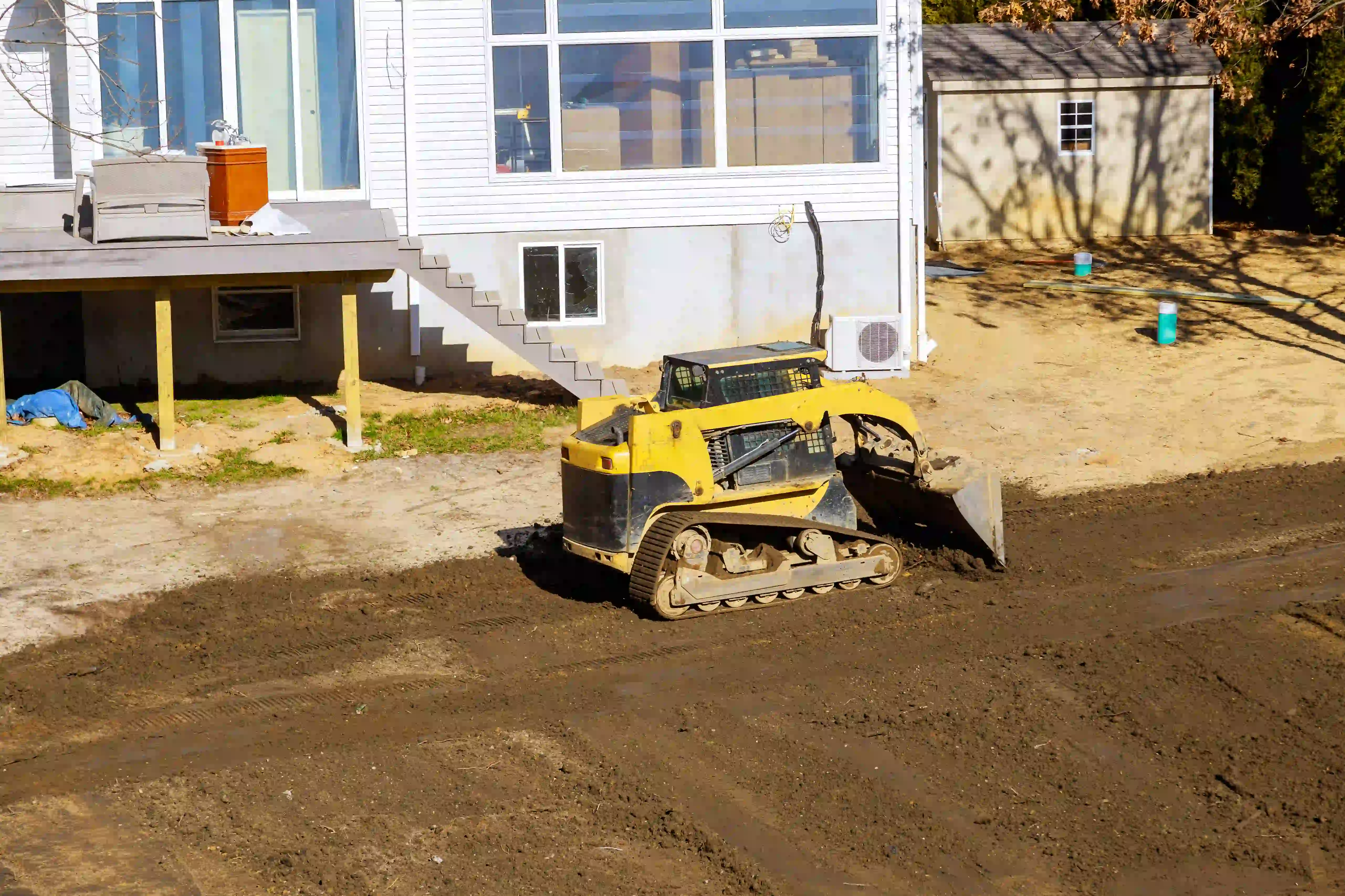 Land grading and leveling services in New Jersey by Antilus Construction